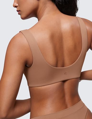 Image of CRZ YOGA Softhold U Back Bralette | Double Lined, Light Support, Non Padded, Wireless, Casual, Ultra-Soft, Scoop Neck, Everyday Bra for Women