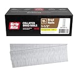 Grip Rite Prime Guard GRF18112 18-Gauge Galvanized Brad Nails 1-1/2-inch (5,000 per Pack), Steel, Flat, Others