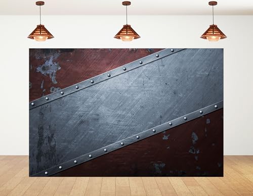 Riveted Weathered Steel Backdrop