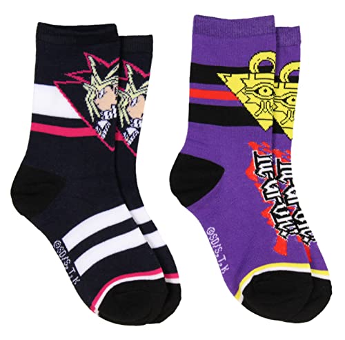 Chaussettes Yu-Gi-Oh anti-frottement lot de 2 paires Pyramide de Lumière pour garçon 7-9 ans