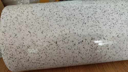 壁紙シール 大理石シート ライトグレー 花崗岩 はがせる壁紙 のり付き キッチン リメイクシート大理石調 御影石 カッティングシート 光沢 はがせるインテリアシート40cmx3m