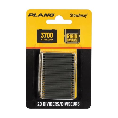 Image of Plano Stowaway 3700 Tackle Box Divider Pack, 20-Pack Replacement, Adjustable Compartments for Custom Bait, Lure and Gear Storage