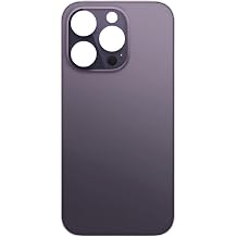 fonefunshop Glass Back Compatible with iPhone 14 Pro in Plain Deep Purple