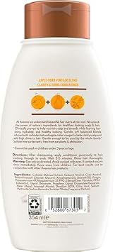 Aveeno Apple Cider Vinegar Sulfate-Free Conditioner for Balance & High Shine, Daily Moisturizing & Scalp Soothing Conditioner for Oily or Dull Hair, Paraben & Dye-Free, 12oz (Pack of 2)