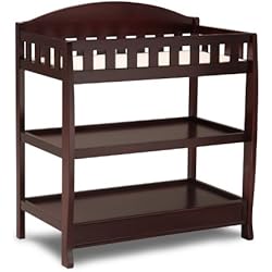 Delta Children Infant Changing Table with Pad, Espresso Cherry