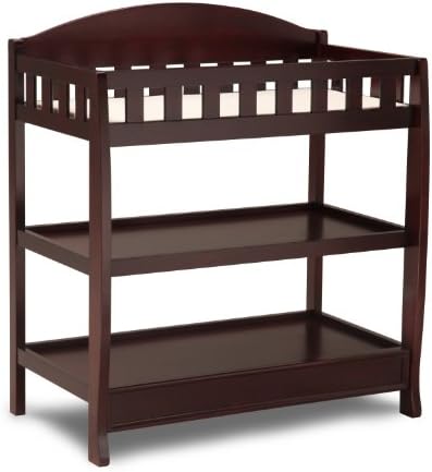 Delta Children Infant Changing Table with Pad, Espresso Cherry