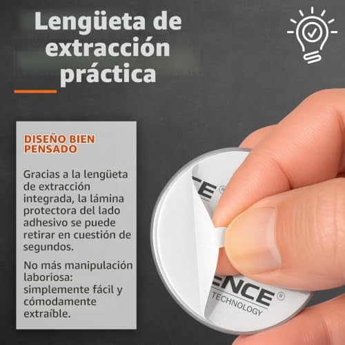 Miniatura 3 de Ecence Soporte Magnético Para Detector De Humo - 3 Unidades Soporte Magnético Adhesivo Para Detectores De Humo Ø 50mm - Base Sin Taladros Para Detector Humo Y Alarmas Para Casa Contra Incen
