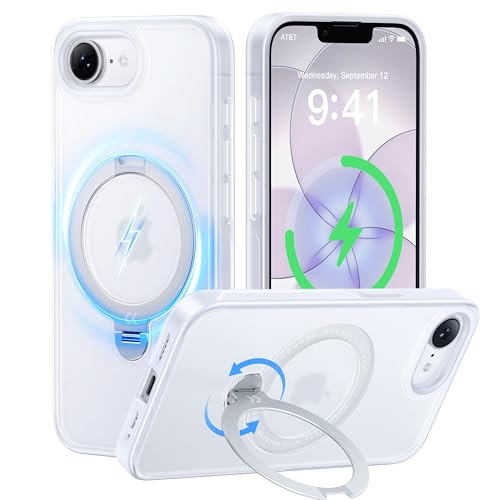 CASEKOO Patented 360 Spin Magnetic Stand for iPhone 17e / iPhone 16e Case