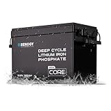 Renogy 12 V 300 Ah Core Mini LiFePO4 batteria al litio fosfato di ferro, migliorata 200 A, BMS 5000 cicli, funzione di protezione dal freddo, batteria al litio per camper, impianto solare, roulotte