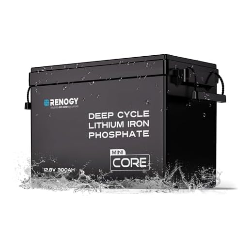 Renogy 12V 300Ah Mini Size LiFePO4 Lithium Battery, 200A BMS for Ultimate Safety, Deep Cycle w/Remote Monitoring Compatibility, Backup Power for RVs, Cabins, Marine, home storage - Core Series
