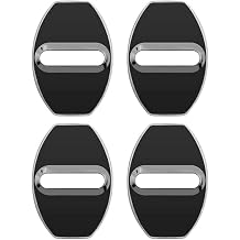 Car Door Lock Covers Caps for Suzuki Grand Vitara JT 3.Gen 4door 20052017,Guard Protector Buckle Cap Dust-Proof Protective Decoration Cover,A/Black