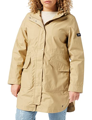 Joules Women's Loxley Raincoat, Equine Beige, 18