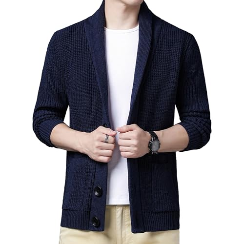 Cardigan col châle homme idéal pour vos weekends décontractés