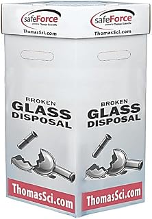safeForce Glass Disposal Boxes | Keep the Lab Safe | Features New Carrying Handles | Box dimensions (12” x 12” x 27”) Holds 40 lbs (6 Pack)