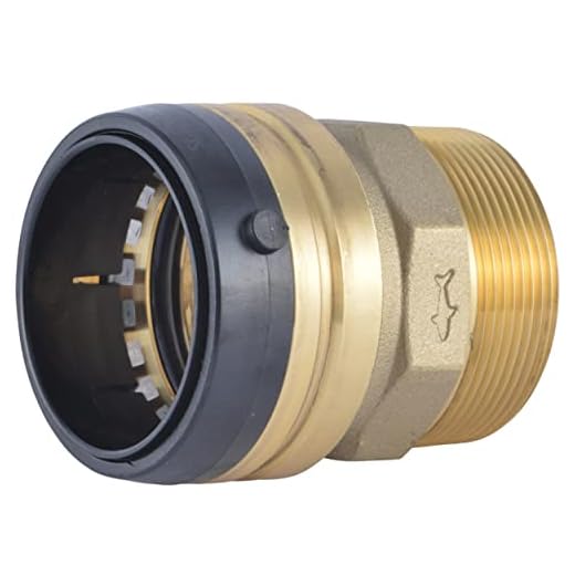 SharkBite 1/2 Inch MNPT Adapter, Push to Connect Brass Plumbing Fitting, PEX Pipe, Copper, CPVC, PE-RT, HDPE, U120LFA