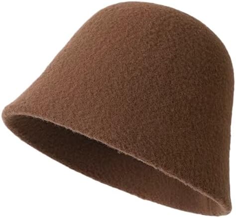 Autumn and Winter Solid Color Woolen Bucket hat Versatile Fashion Cold Warm Leisure Personality Basin hat