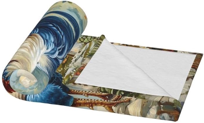 Rooster Blanket Chicken Fleece Throw Blanket Super Soft Warm Cozy Fuzzy Plush Roosters Blanket Gifts for Girls Boys Kids Room Decor 40"X50" - Image 7