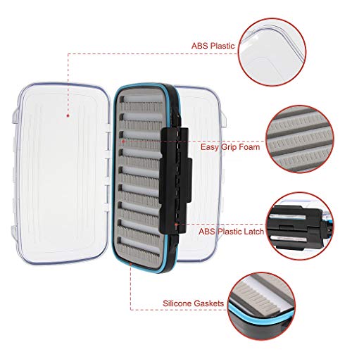 Croch Fly Fishing Box Double Sided Waterproof Jig Lure Storage Box #TOP3