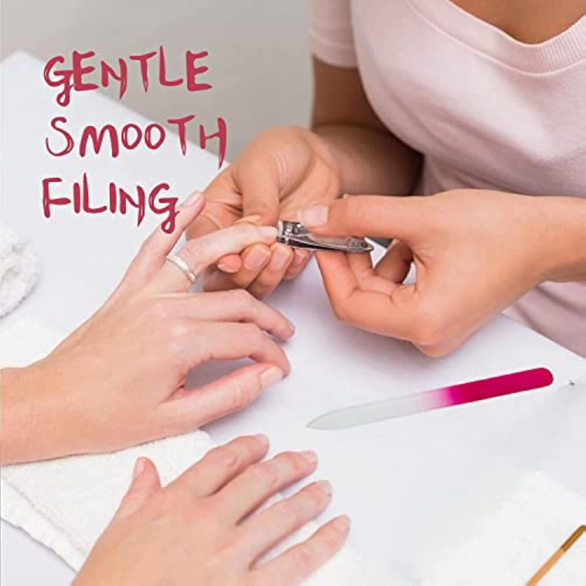 Stainless Metal Finish Professional Nail Filer Polisher Kit
