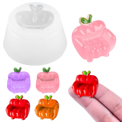 Apple Sofa Resin Mold for Miniatures and Fairy Gardens