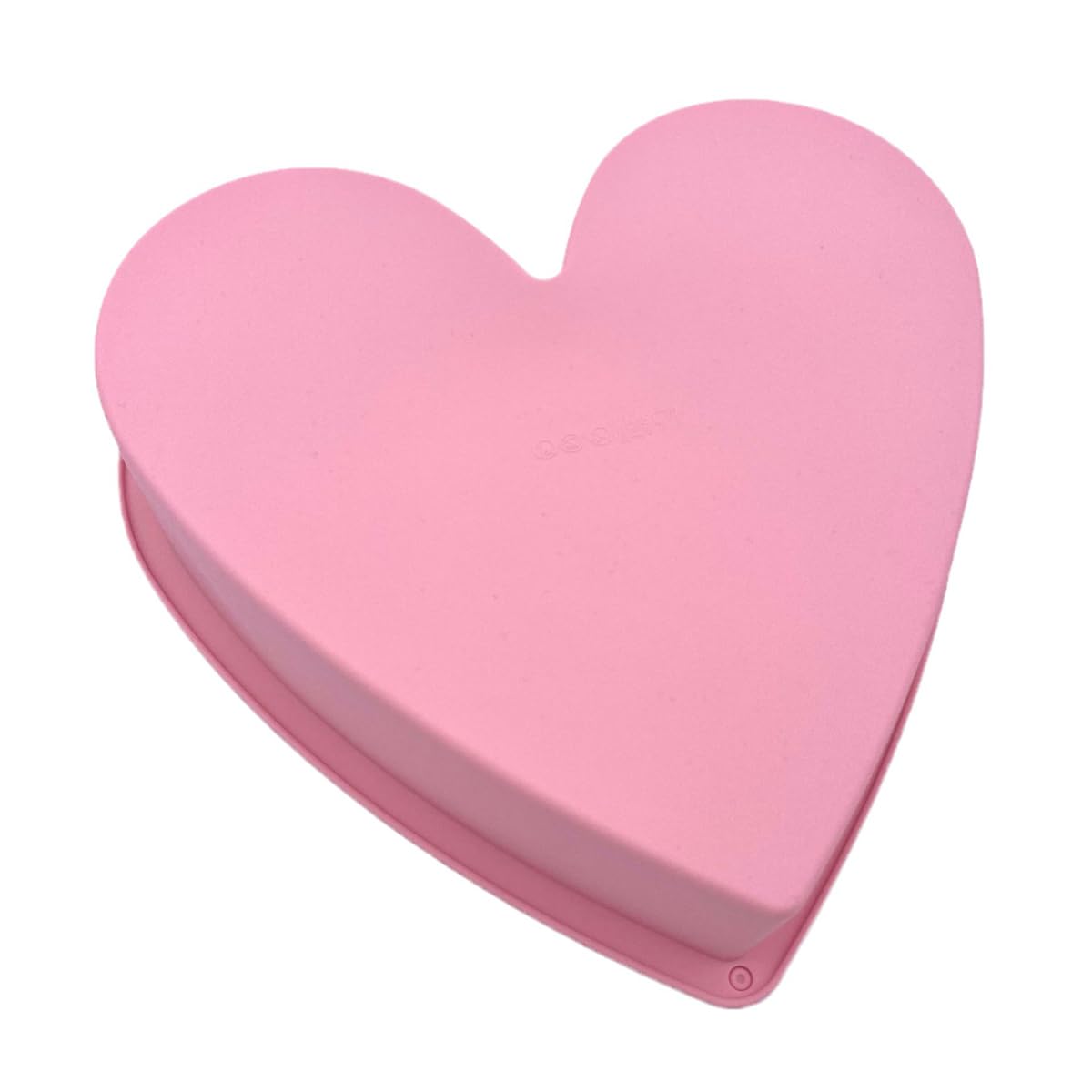 Molde de silicona para tartas con forma de corazón (9 pulgadas), bandeja para hornear para día romántico, fiesta de cumpleaños, día de San Valentín, para fondant, pastel, tarta; rosa; 7AF
