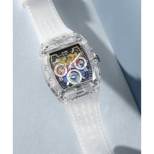 Image of Guess Men's GW0G Series| Analog Trend Watch| Polycarbonate Case| Silicone Bracelet | 50M Water Resistance