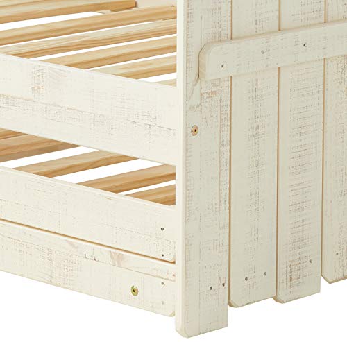 Donco Kids Tree House Trundle Bed Rustic Sand, Twin, - Thumbnail 4