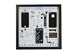 Framed Teardown Wall Art for iPhone 4, Disassembled Smartphone Display, Handmade Tech Decor, Unique Gift for Men and Gadget Lovers