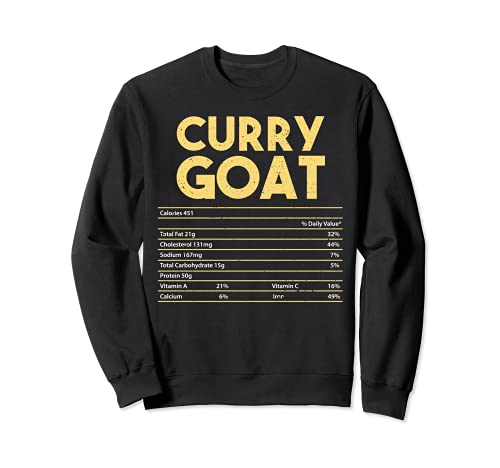 Chèvre: Curry Goat Nutrition Facts - Animal Sweatshirt