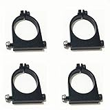 HONG YI-HAT 4PCS 25mm 30mm Pipe Clamp Landing Gear Tripod Carbon Fiber Tube Clip Fixed Fixture Parts for RC Plant Agriculture UAV Drone Drone Spare Parts (Color : 25mm Black)