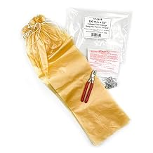 The Sausage Maker - 100mm 3 7/8" x 22" Collagen Casing Kit - Includes Sausage Casings, Pliers, Hog Rings and Insta Cure #1