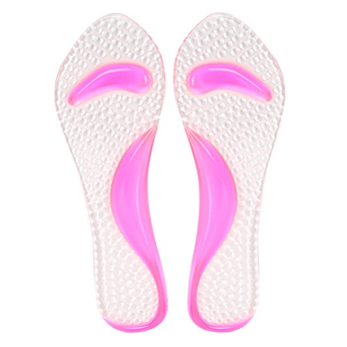 Palmilhas de gel de salto alto HEALLILY com suporte de arco de 3/4 de comprimento para sapatos, palm