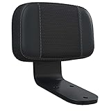 Indian Motorcycle Syndicate Passenger Backrest, Low Profile, Fits Scout Bobber, Scout Rogue, More - All-Weather Black Vinyl, for Comfort and Support - 2889429-VBA