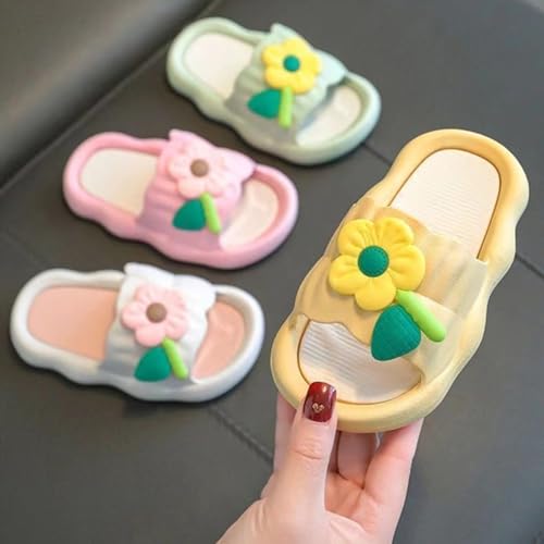 Cloud Slides for Kids Toddler Girl Cute Flower Slip On Slide Sandals Comfort Non-Slip Soft Sole Beach Casual Slippers3