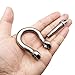 2 Pcs 3/8 Inch Screw Pin Anchor Shackle, MYYZMY 304 Stainless Steel Shackles for Chains Wirerope, 10 mm
