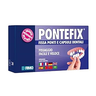 Pontefix - Cemento Dentale per Fissare Ponti, Capsule Dentali e Denti Pivotanti