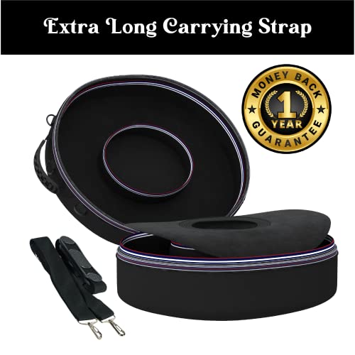 Atzi Hats Cowboy Hat Travel Box Large Wide Brim Fedora Case Universal Size Hat Carrier For Most Hats Carry-On Hat Bag Travelling Hat Boxes Western Cowgirl Hats Care - The Dallas #TOP3