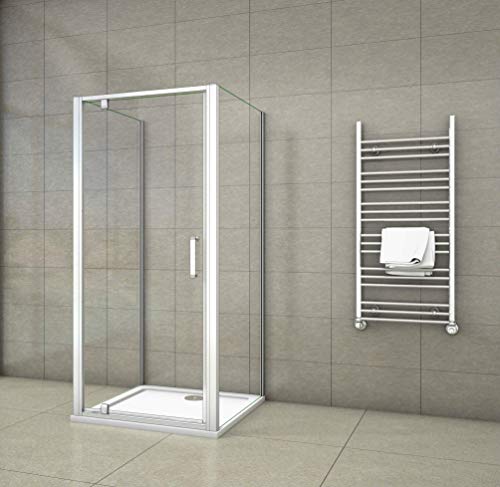 Aica Sanitär U-Kabine U-FORM Duschkabine Duschabtrennung Dusche Drehtür