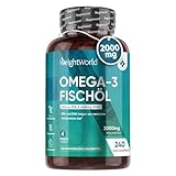 Optimale Ergänzung für Gehirn und Herz - Die hochwertigen Omega-3-Fettsäuren werden aus Sardellen gewonnen, bieten eine optimale Nährstoffaufnahme und sind eine reichhaltige Alternative zu Algenöl. Laut EFSA tragen EPA und DHA zur normalen Funktion des Herzens und zur Aufrechterhaltung eines normalen Blutdrucks bei. Außerdem trägt DHA zur Erhaltung normaler Sehkraft und einer normalen Gehirnfunktion bei.