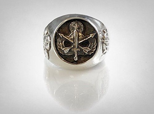 WWII US Army Parachutist Special Forces Solid Sterling Silver 925 Ring2