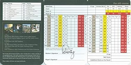 David Feherty autographed scorecard St Andrews The Old Course Golf Club - Autographed Golf Scorecards