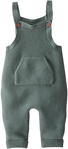 Carter's Baby Organic Cotton Sweater Knit Overalls, Sugar Pine, 18 Months