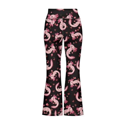 Image of Girls Flare Leggings 5-14T Cute Bell Bottoms for Girl Yoga Pants for Gym