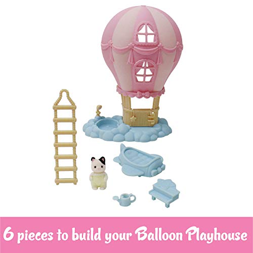 Calico Critters Baby Balloon Playhouse with Tuxedo Cat #TOP19