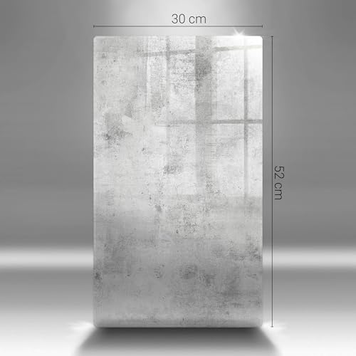 Planche à découper 30x52 cm Wallfluent effet béton en verre - 7