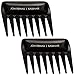 Set of 2 Wide Tooth Combs by Jon Renau & easiHair for Synthetic, Heat Friendly HD Fiber and Human Hair