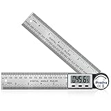 Winkelmesser, Preciva Digitaler-Winkelmesser mit Bildschirm HOLD - und 180° drehbar Funktion, 400mm...