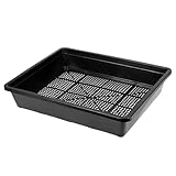 Perfect Size for Versatile Use: 15" x 12" x 2.8" (L x W x H), compact size makes BeGrit seed starter trays easy to manage and fit in various spaces. Enhanced Drainage and Root Health: The mesh-bottom design allows excess water to drain efficiently, p...