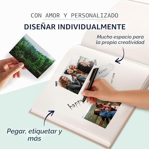 Miniatura 5 de Goldbuch Summertime Trend 2 31605-Álbum 100 Páginas Con Separadores De Pergamino Y Cubierta De Lino, Para Hasta 600 Fotos , Papel, Beige, 30 X 31 Cm