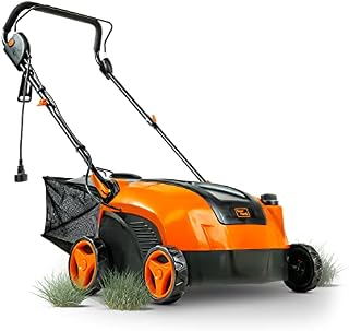 SuperHandy 2 in 1 Walk Behind Scarifier, Lawn Dethatcher Raker Corded Electric 120V